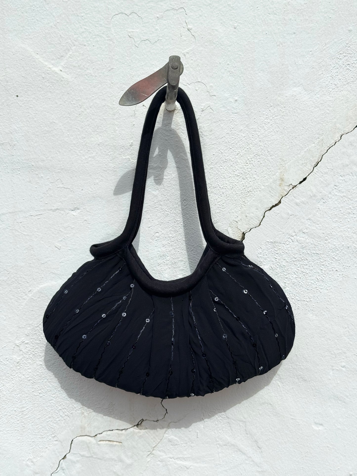 Bolso Granny. Negro con Lentejuelas