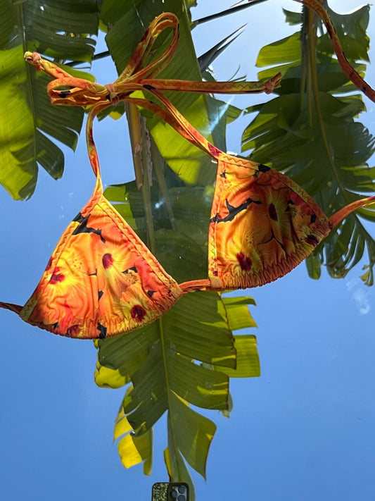 "Daikiri" Triangle bikini top