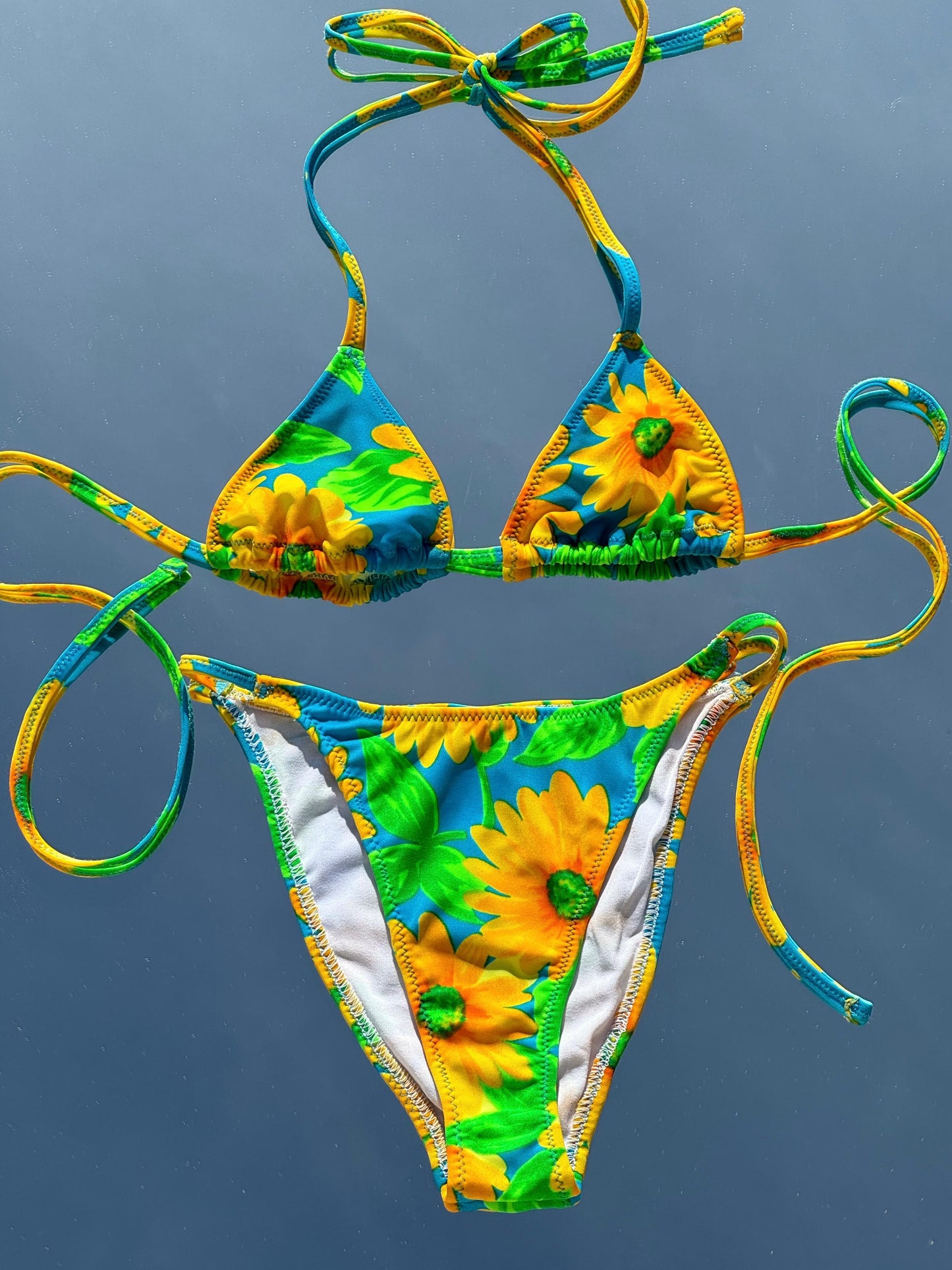 "Girasoles" 80's bikini bottom